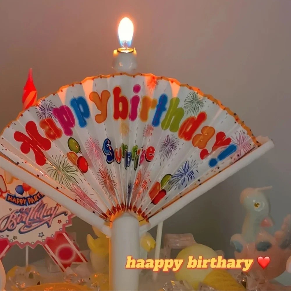 Candle Surprise - Lilin kipas otomatis warna-warni cerah baru