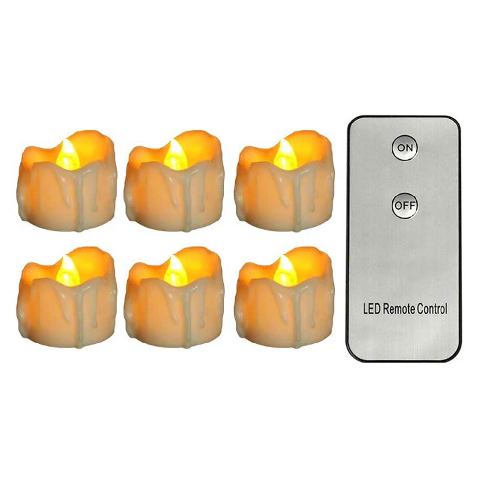 Candle Surprise - Lilin LED Remote Control, 3/6/12 buah